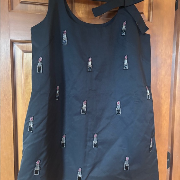 ANTHROPOLOGIE MAEVE SleevelessBow Shift Mini Dress - Lipstick Medium - Picture 2 of 2